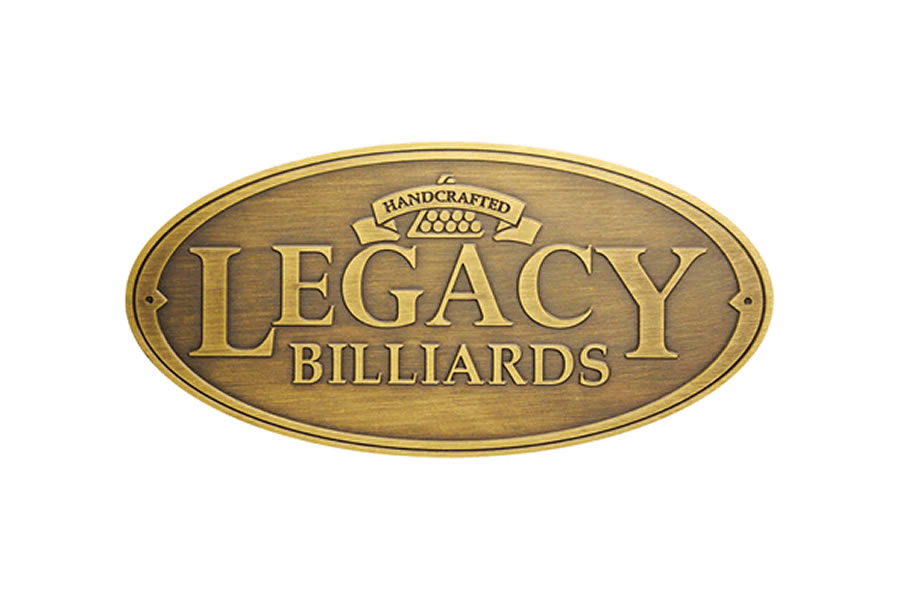 Brand Legacy Billiards Brushed Logo