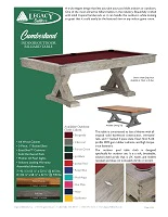 Cumberland Outdoor Pool Table Spec Sheet